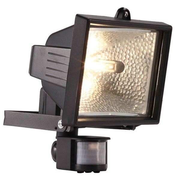 Eco Halogen PIR Floodlight - Black - 400W - KMC Car Parts